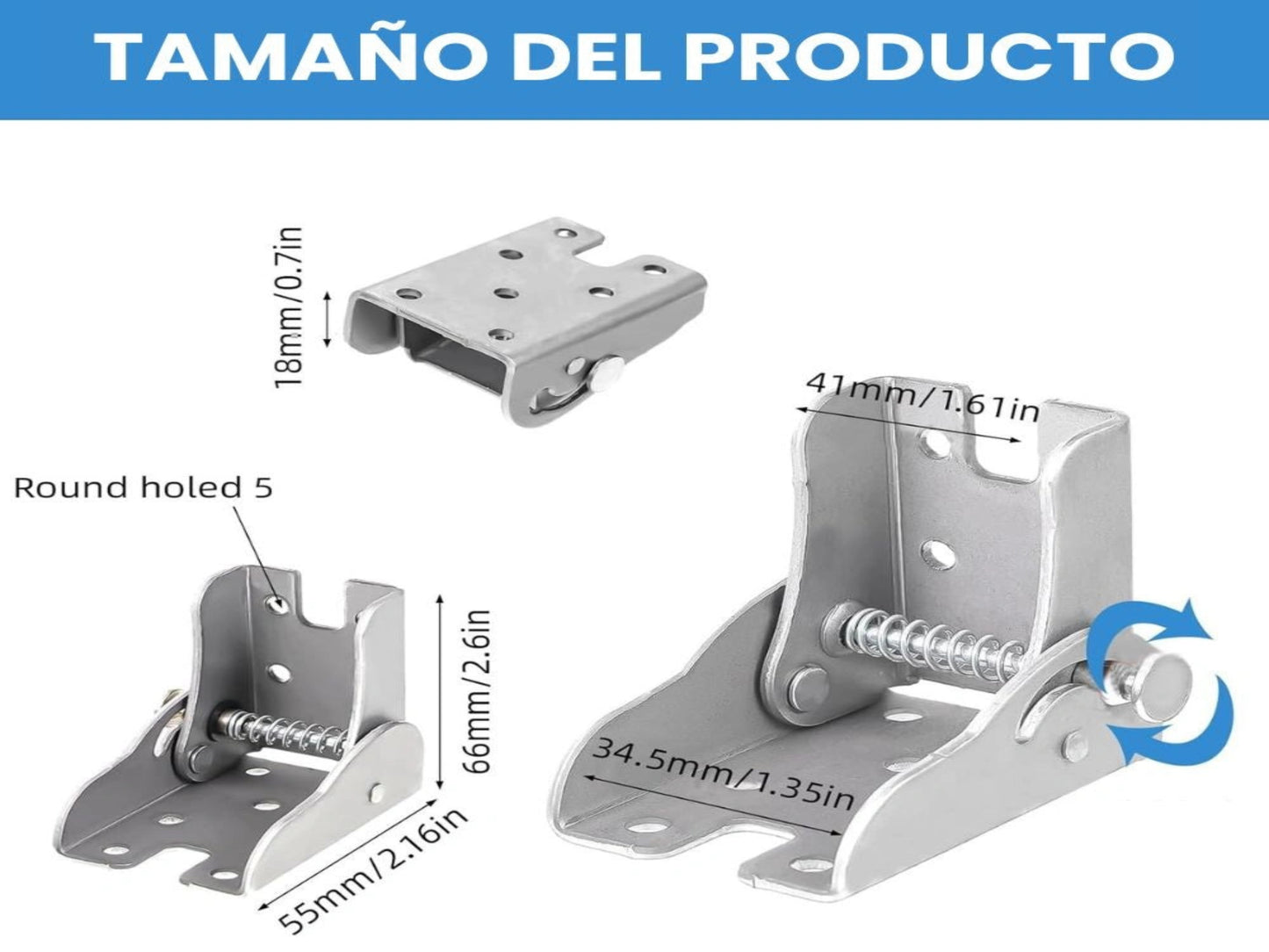 BISAGRA PLEGABLE (PACK X 4 UNIDADES)