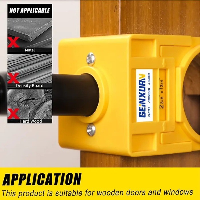 KIT PARA INSTALACIÓN DE CERRADURA DE PUERTA