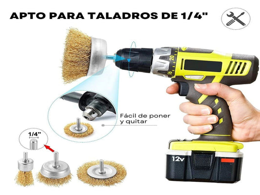 JUEGO DE BROCAS QUITA OXIDO (5 BROCAS)