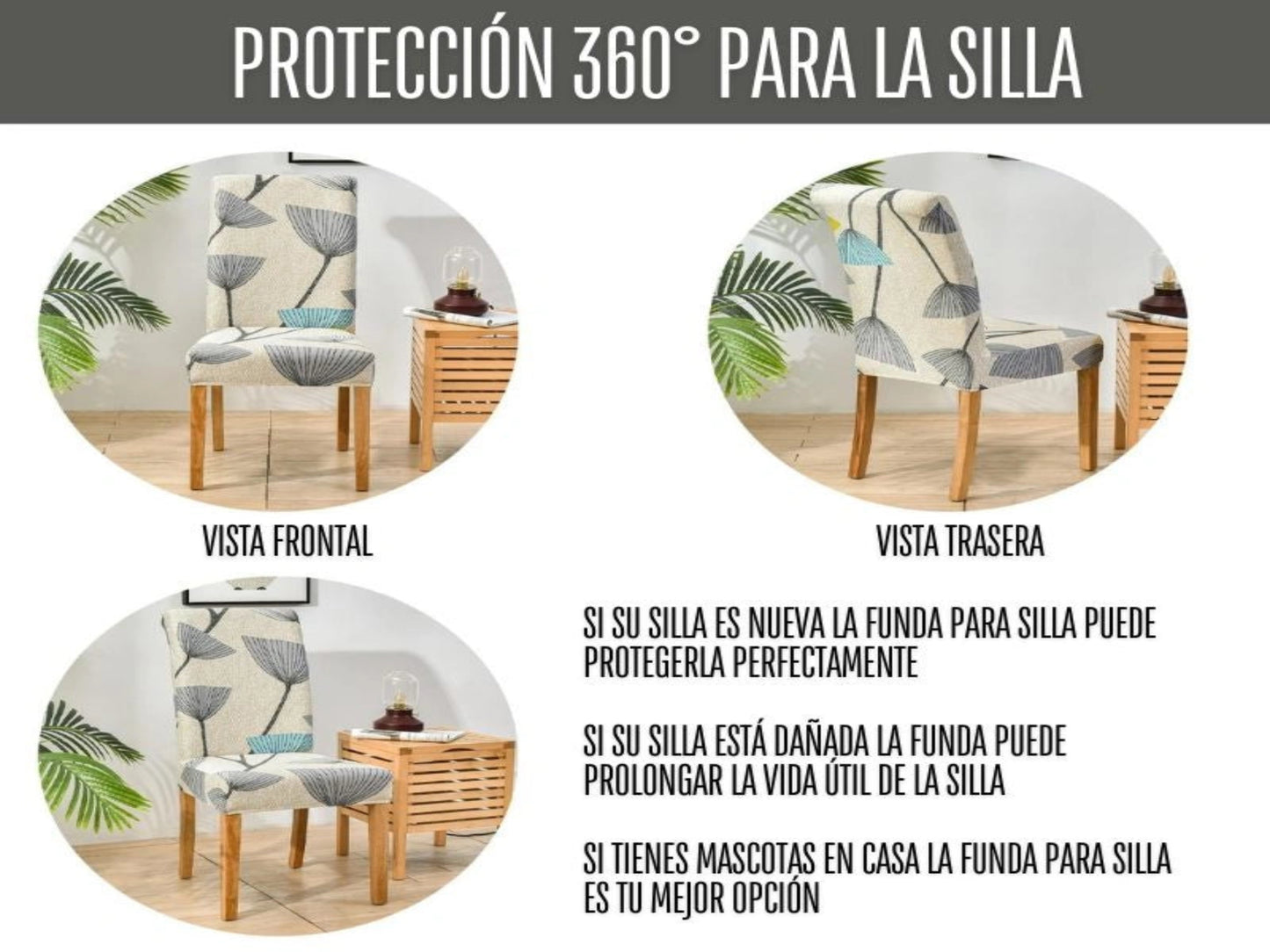 FORRO PROTECTOR PARA SILLA X2