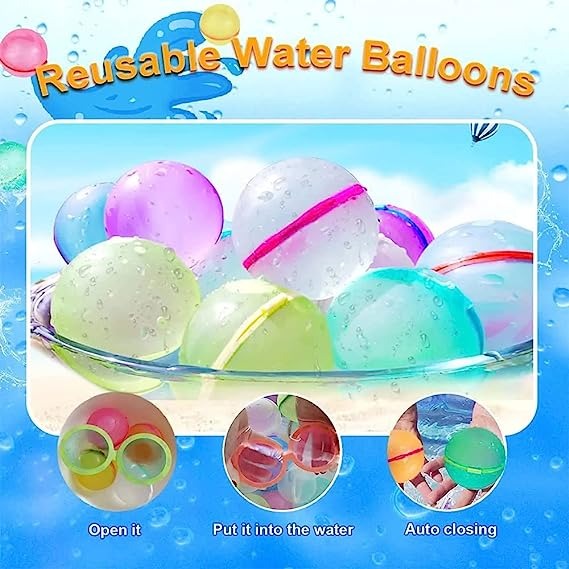 GLOBOS DE AGUA REUTILIZABLES X6