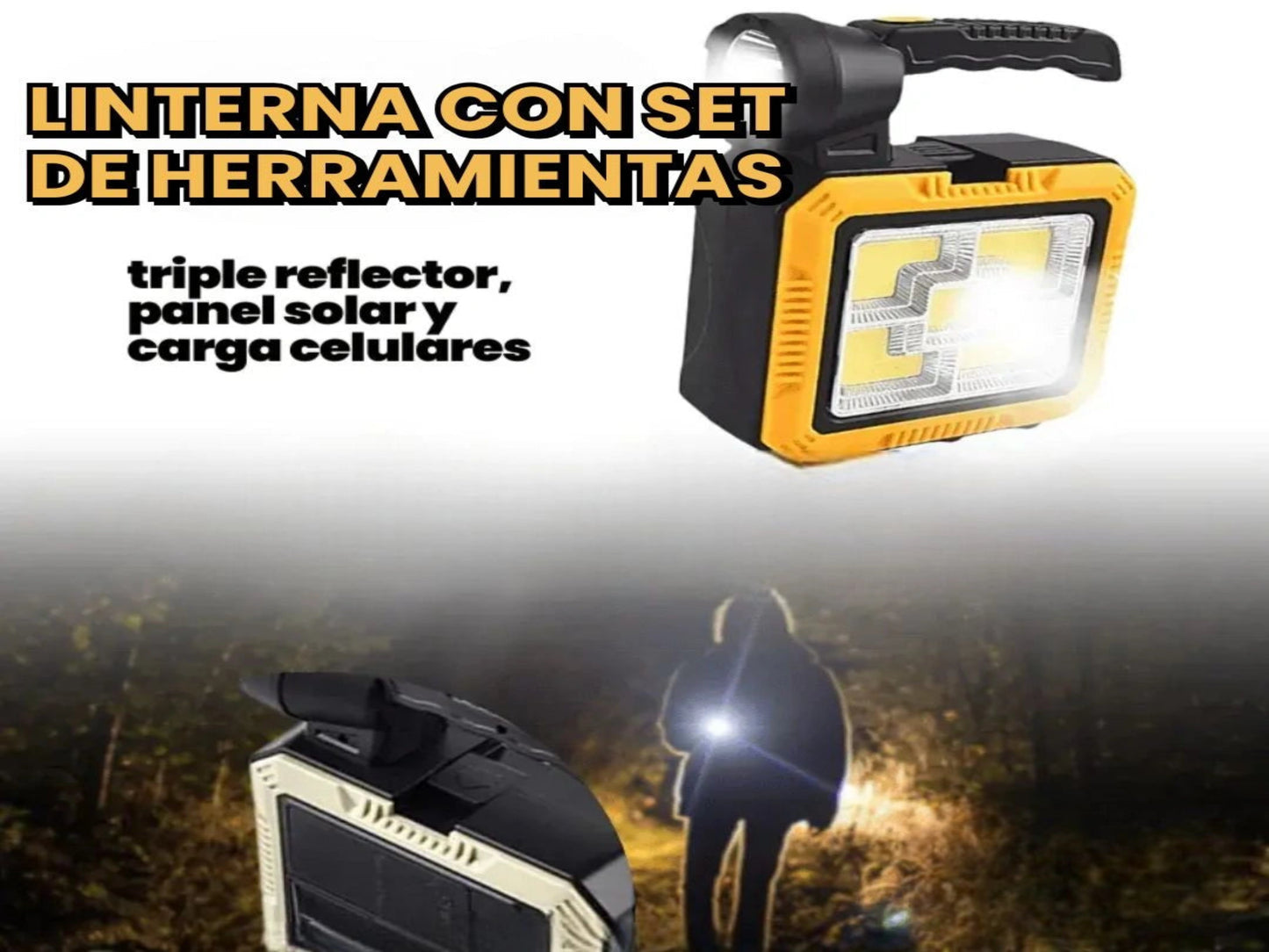 LINTERNA CON SET DE HERRAMIENTAS