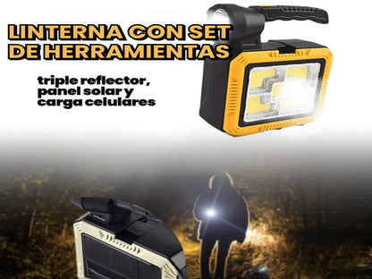 LINTERNA CON SET DE HERRAMIENTAS