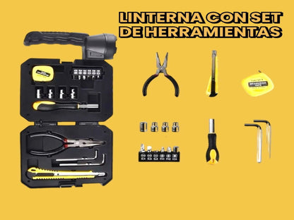 LINTERNA CON SET DE HERRAMIENTAS
