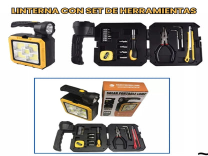 LINTERNA CON SET DE HERRAMIENTAS