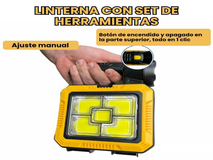 LINTERNA CON SET DE HERRAMIENTAS