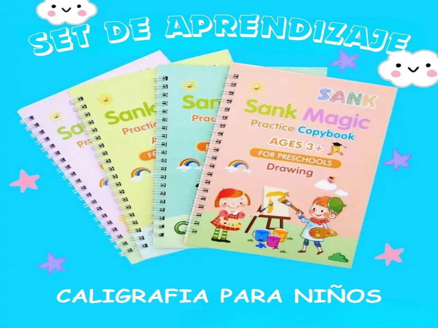 SET DE APRENDIZAJE CALIGRAFIA PARA NIÑOS