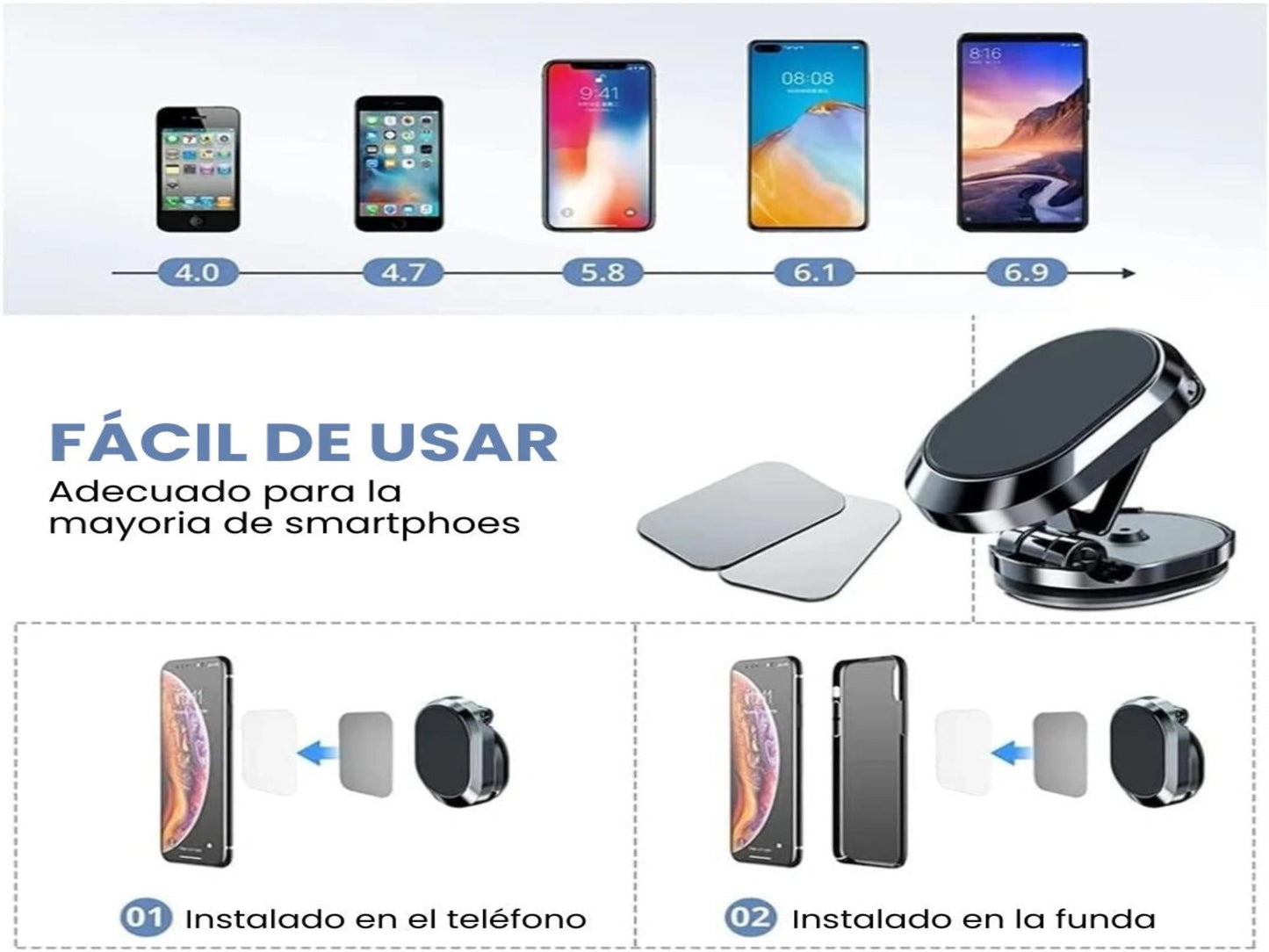 SOPORTE CELULAR MAGNÉTICO