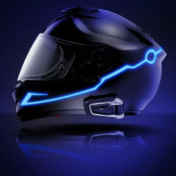 TIRAS DE LUZ PARA CASCO DE MOTO