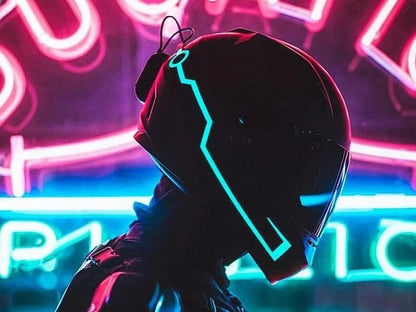 TIRAS DE LUZ PARA CASCO DE MOTO