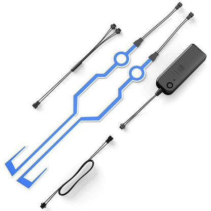 TIRAS DE LUZ PARA CASCO DE MOTO