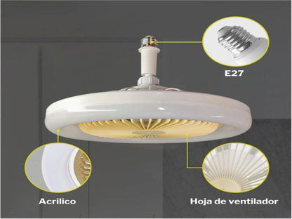 VENTILADOR CON LUZ LED