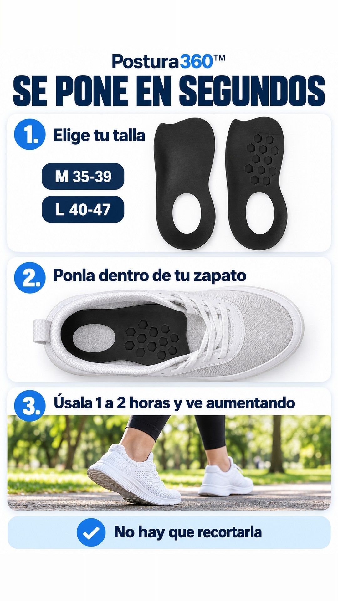 Cómo se pone la plantilla Postura360