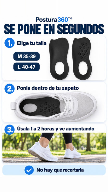 Cómo se pone la plantilla Postura360
