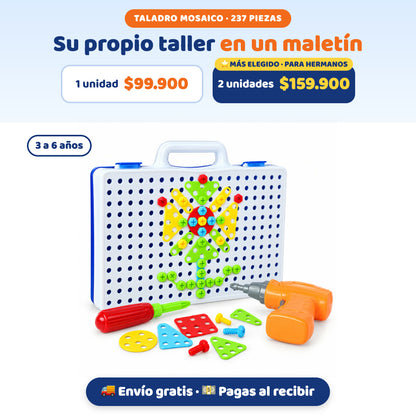 Taladro Mosaico 4 en 1: 1 unidad $99.900, 2 unidades $159.900